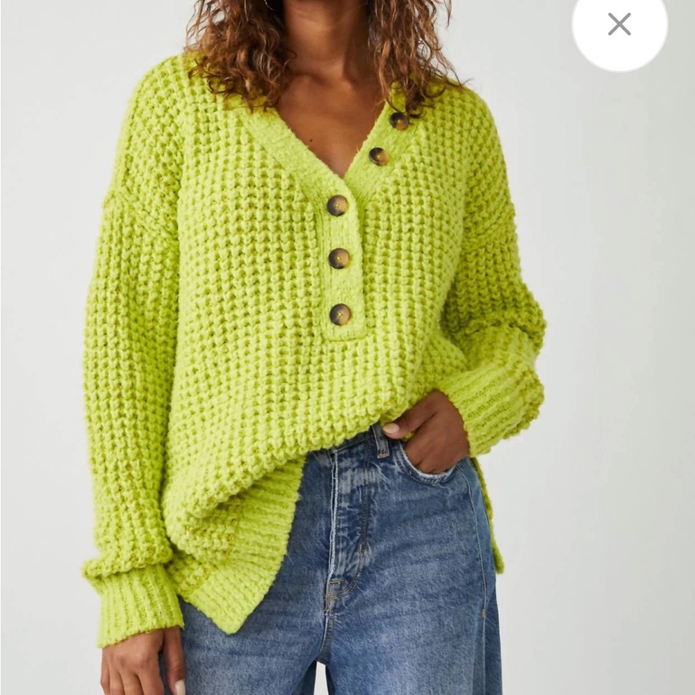 Whistle Thermal Henley Sweater by Free People